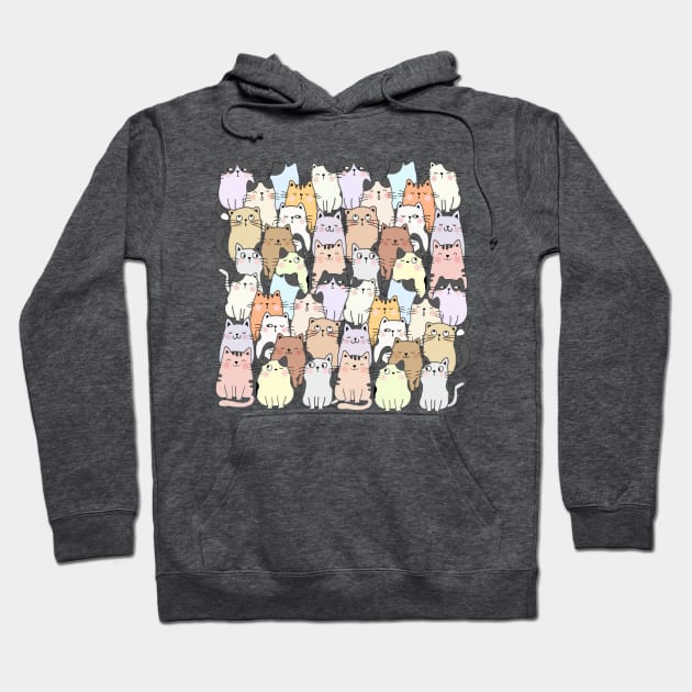 Funny Cats Hoodie by Green Splash